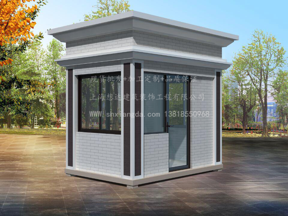 金屬雕花板崗亭017 金屬雕花板崗亭017