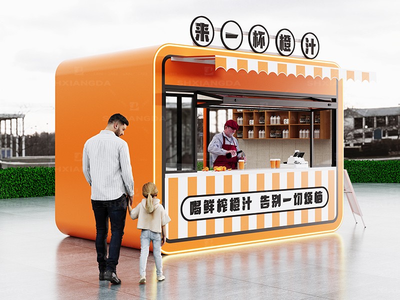 蘋(píng)果艙橙色果汁店04